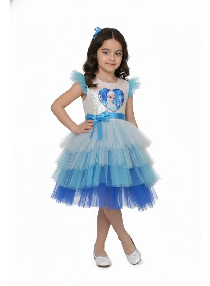 دىدانيالا فستان تُل دانتيلا بطبقات